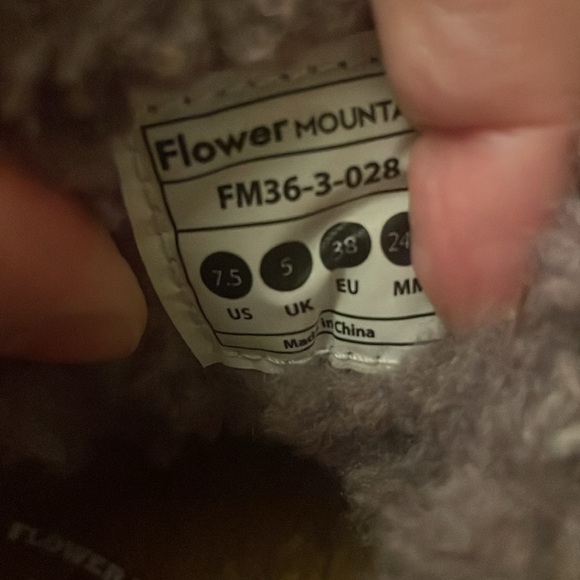 Flower Mountain KOTETSU Shearling and Suede Sneakers in Dove  grey-Beige - Picture 16 of 16